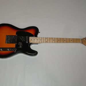 THE CHAINSMOKERS SIGNED SUNBURST GUITAR ALEX PALL ANDREW TAGGART JSA COA