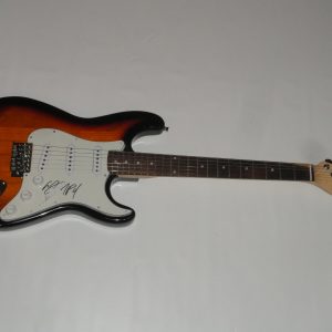 THE CHAINSMOKERS SIGNED SUNBURST GUITAR ALEX PALL ANDREW TAGGART PROOF JSA COA
