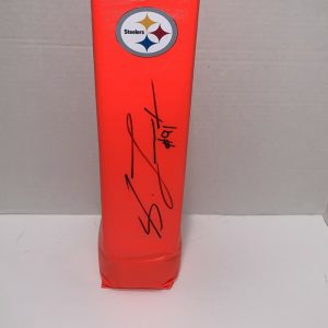 STEPHON TUITT SIGNED PITTSBURGH STEELERS TOUCHDOWN PYLON FOOTBALL ROOKIE STAR