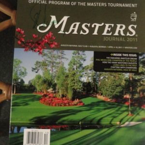 CHARL SCHWARTZEL SIGNED 2011 MASTERS PROGRAM JOURNAL