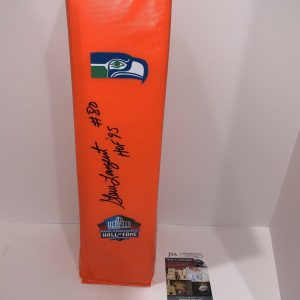 STEVE LARGENT SIGNED TOUCHDOWN PYLON SEATTLE SEAHAWKS FOOTBALL HOF JSA COA