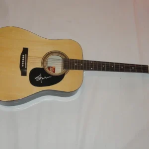 SHOOTER JENNINGS SIGNED NATURAL ACOUSTIC GUITAR COUNTRY WAYLON PROOF