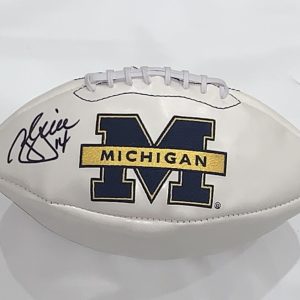 BRIAN GRIESE SIGNED MICHIGAN WOLVERINES LOGO FOOTBALL IMPERFECT JSA COA