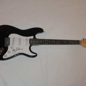 ALAN PARSONS SIGNED BLACK ELECTRIC GUITAR THE BEATLES PINK FLOYD JSA COA