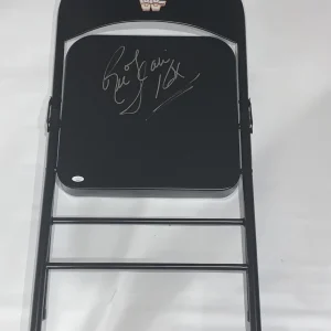 RIC FLAIR SIGNED FULL-SIZE STEEL CHAIR WWE WWF 16X CHAMPION JSA COA