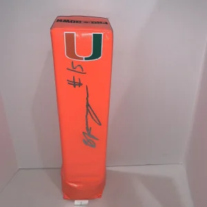 BRAD KAAYA SIGNED TOUCHDOWN PYLON MIAMI HURRICANES FOOTBALL PROOF