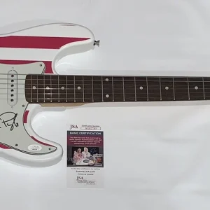 ARTIMUS PYLE SIGNED USA FLAG ELECTRIC GUITAR LYNYRD SKYNYRD PROOF JSA COA