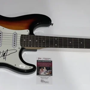 BILLY STRINGS SIGNED SUNBURST ELECTRIC GUITAR FOLK COUNTRY SUPERSTAR JSA COA