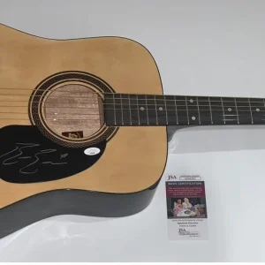 BAILEY ZIMMERMAN SIGNED NATURAL ACOUSTIC GUITAR COUNTRY SUPERSTAR PROOF JSA COA