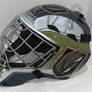 LOGAN THOMPSON SIGNED FULL-SIZE LAS VEGAS GOLDEN KNIGHTS GOALIE MASK JSA COA