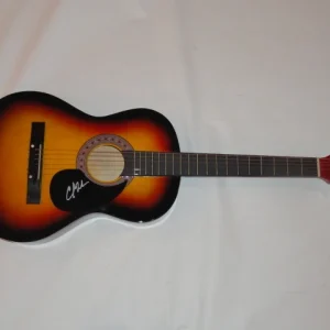 CHARLIE WORSHAM SIGNED FULL-SIZE SUNBURST ACOUSTIC GUITAR COUNTRY SUPERSTAR