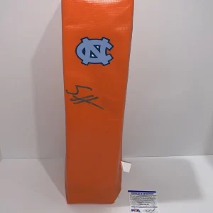 SAM HOWELL SIGNED TOUCHDOWN PYLON NORTH CAROLINA TAR HEELS PSA COA