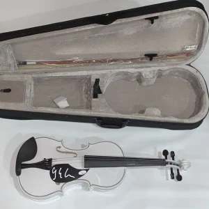 YO YO MA SIGNED WHITE ACOUSTIC VIOLIN VERY RARE PROOF YO-YO JSA COA