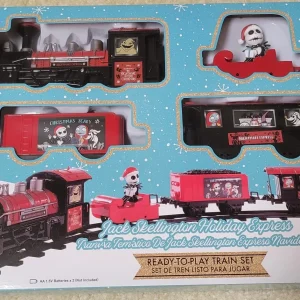 JACK SKELLINGTON DISNEY HOLIDAY EXPRESS TRAIN SET NIGHT BEFORE CHRISTMAS 12 PCS