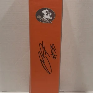 BRADEN FISKE SIGNED TOUCHDOWN PYLON FLORIDA STATE SEMINOLES ST. PROOF