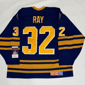 ROB RAY SIGNED VINTAGE CCM BUFFALO SABRES JERSEY LICENSED JSA COA
