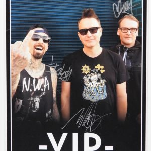 Blink 182 JSA Signed Autograph Fully Signed VIP Poster