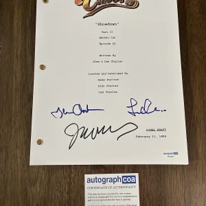 ‘Cheers’ TV Show Signed Autograph Full Pilot Script James Burrows Charles ACOA