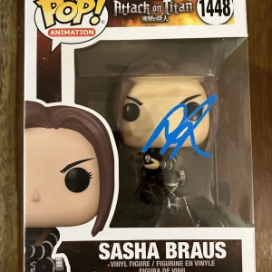 Ashly Burch ‘Attack on Titan’ Signed Funko Pop ‘Sasha Braus’ Autograph Beckett