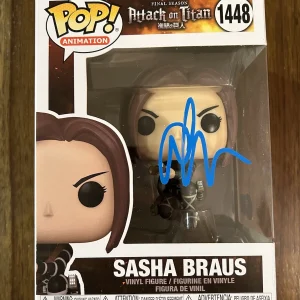 Ashly Burch ‘Attack on Titan’ Signed Funko Pop ‘Sasha Braus’ Autograph Beckett