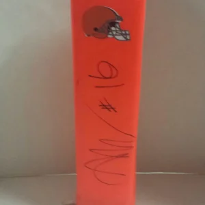 ANDREW HAWKINS SIGNED CLEVELAND BROWNS TOUCHDOWN PYLON FOOTBALL COA