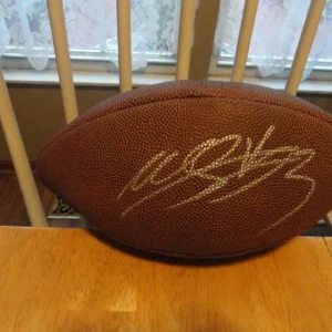 WILLIS MCGAHEE SIGNED NFL FOOTBALL BALTIMORE RAVENS