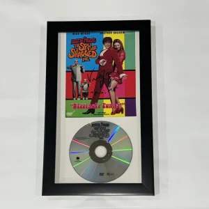 VERNE TROYER SIGNED FRAMED AUSTIN POWERS THE SPY WHO SHAGGED ME DVD MINI ME INSC