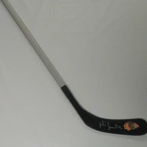 MICHEL GOULET SIGNED HOCKEY STICK CHICAGO BLACKHAWKS STANLEY CUP HOF COA