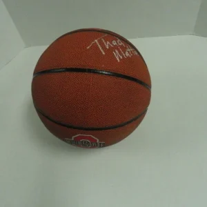 THAD MATTA SIGNED OHIO ST. BUCKEYES LOGO BASKETBALL STATE