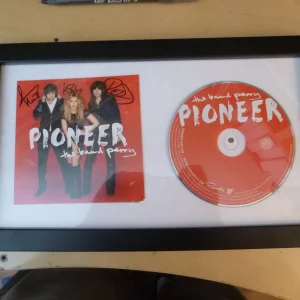 THE BAND PERRY FRAMED AUTOGRAPHED PIONEER CD COVER TARGET SPECIAL EDITION SIGNED