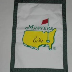 RAYMOND FLOYD SIGNED MASTERS GARDEN PIN FLAG AUTOGRAPHED 1976 CHAMPION HOF RAY