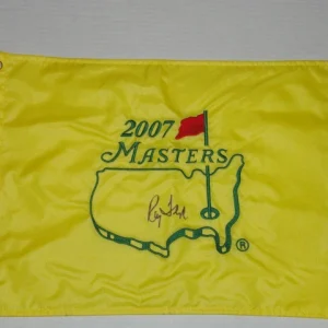 RAYMOND FLOYD SIGNED 2007 MASTERS PIN FLAG AUTOGRAPHED 1976 CHAMPION HOF RAY