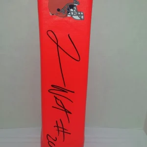TERRANCE WEST SIGNED CLEVELAND BROWNS TOUCHDOWN PYLON FOOTBALL ROOKIE STAR