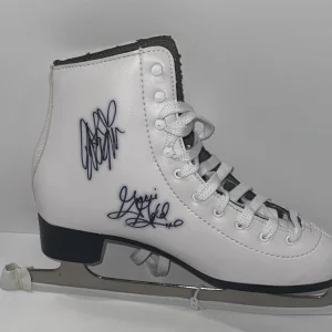 GRACIE GOLD & ASHLEY WAGNER DUAL SIGNED FIGURE SKATE SOCHI 2014 OLYMPICS JSA COA