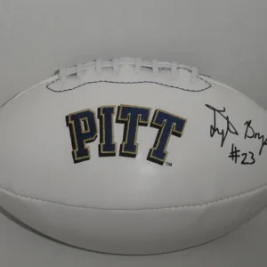 TYLER BOYD SIGNED PITT PANTHERS LOGO FOOTBALL EXACT PROOF AUTOGRAPHED