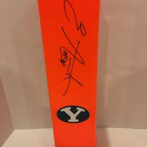 EZEKIEL ANSAH SIGNED TOUCHDOWN PYLON BYU COUGARS AUTOGRAPHED FOOTBALL ZIGGY