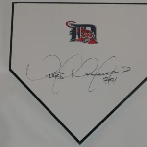 VICTOR MARTINEZ SIGNED HOME PLATE DETROIT TIGERS AUTOGRAPHED ALL STAR