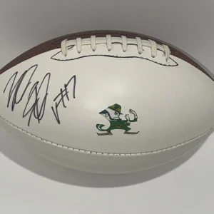 WILL FULLER SIGNED NOTRE DAME FIGHTING IRISH LOGO FOOTBALL BCS PROOF
