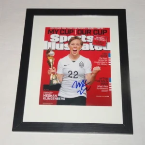 MEGHAN KLINGENBERG SIGNED FRAMED AND MATTED SPORTS ILLUSTRATED COVER PROOF