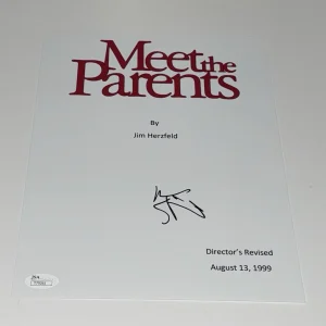 BEN STILLER SIGNED "MEET THE PARENTS" FULL MOVIE SCRIPT RARE PROOF JSA COA
