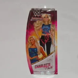 CHARLOTTE FLAIR SIGNED WWE SUPERSTARS ACTION FIGURE LEGEND RIC PROOF