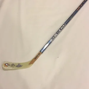 JUSTIN SCHULTZ SIGNED HOCKEY STICK PITTSBURGH PENGUINS 2016 STANLEY CUP CHAMPS