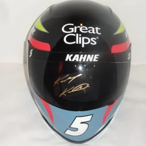 KASEY KAHNE #5 SIGNED FULL-SIZE REPLICA GREAT CLIPS HELMET PROOF AUTOGRAPHED