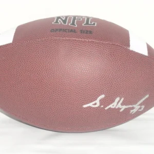 STERLING SHEPARD SIGNED NFL FOOTBALL OKLAHOMA SOONERS AUTOGRAPHED ROOKIE STAR