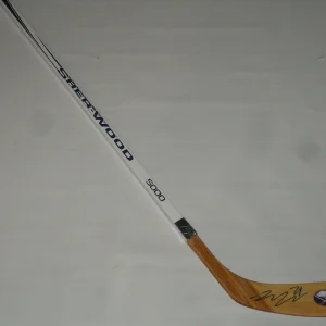 ZEMGUS GIRGENSONS SIGNED SHERWOOD HOCKEY STICK BUFFALO SABRES AUTOGRAPHED PROOF