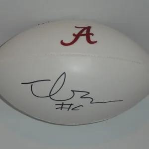 TREY SANDERS SIGNED FOOTBALL ALABAMA CRIMSON TIDE AUTOGRAPHED 1ST ONE!