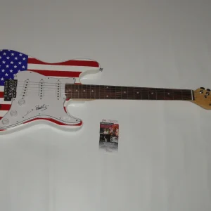 BOOKER T JONES SIGNED USA ELECTRIC GUITAR BOOKER T & THE M.G.'S JSA COA PROOF 1