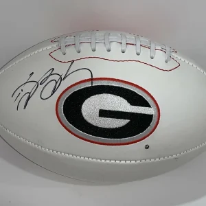 BILL GOLDBERG SIGNED GEORGIA BULLDOGS LOGO FOOTBALL WWE LEGEND PROOF JSA COA