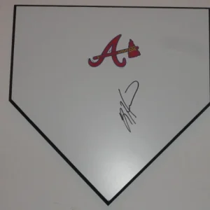 TIM HUDSON SIGNED HOME PLATE ATLANTA BRAVES AUTOGRAPHED HOF
