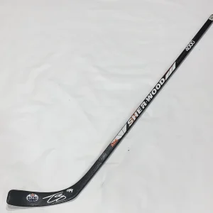 TYSON BARRIE SIGNED HOCKEY STICK EDMONTON OILERS AUTOGRAPHED